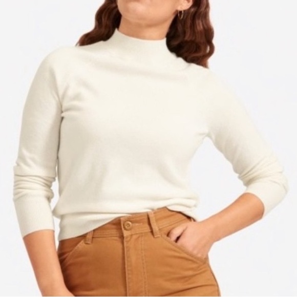 Everlane Sweaters - Everlane Cream Turtleneck Sweater
